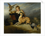 Richard Cavendish with 'Spot', the 6th Duke of Devonshire's Italian greyhound, c.1828 by Edwin Landseer