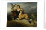 Richard Cavendish with 'Spot', the 6th Duke of Devonshire's Italian greyhound, c.1828 by Edwin Landseer