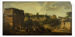 A view of the Arches of Constantine and of Titus, Rome by Giovani Paolo (attr. to) Panini