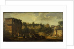 A view of the Arches of Constantine and of Titus, Rome by Giovani Paolo (attr. to) Panini