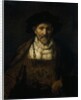 An old man in fanciful costume by Rembrandt Harmensz. van Rijn