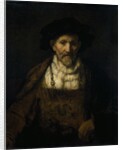 An old man in fanciful costume by Rembrandt Harmensz. van Rijn