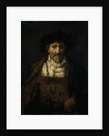 An old man in fanciful costume by Rembrandt Harmensz. van Rijn