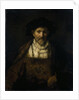 An old man in fanciful costume by Rembrandt Harmensz. van Rijn