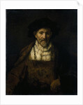 An old man in fanciful costume by Rembrandt Harmensz. van Rijn