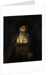 An old man in fanciful costume by Rembrandt Harmensz. van Rijn