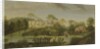 View of the terrace looking across the canal to the side of the villa, Chiswick Villa by Pieter Andreas Rysbrack