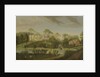 View of the terrace looking across the canal to the side of the villa, Chiswick Villa by Pieter Andreas Rysbrack