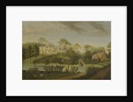 View of the terrace looking across the canal to the side of the villa, Chiswick Villa by Pieter Andreas Rysbrack