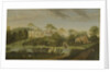 View of the terrace looking across the canal to the side of the villa, Chiswick Villa by Pieter Andreas Rysbrack
