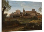 An Italianate Landscape with a view of Saint Giovanni in Laterano, c.1672-75 by Gaspard Poussin Dughet