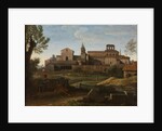 An Italianate Landscape with a view of Saint Giovanni in Laterano, c.1672-75 by Gaspard Poussin Dughet