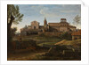 An Italianate Landscape with a view of Saint Giovanni in Laterano, c.1672-75 by Gaspard Poussin Dughet