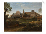 An Italianate Landscape with a view of Saint Giovanni in Laterano, c.1672-75 by Gaspard Poussin Dughet