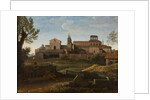An Italianate Landscape with a view of Saint Giovanni in Laterano, c.1672-75 by Gaspard Poussin Dughet