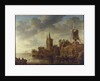 A river landscape with a capriccio of the Oostport, Delft, c.1644 by Jan Josephsz van Goyen