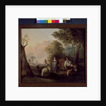 Landscape with cattle and sheep by William Snr. (follower of) Shayer