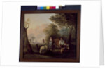 Landscape with cattle and sheep by William Snr. (follower of) Shayer