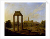 Rome: view of the Forum looking towards the Capitol, 1819 by Gaspare Gabrielli