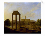 Rome: view of the Forum looking towards the Capitol, 1819 by Gaspare Gabrielli