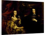 Portrait of a young gentleman and his wife, c.1655-58 by Peter Lely