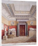 The Sculpture Gallery, north end, c.1870 by John Dibblee Crace