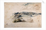 An English Landscape of meadows and wooded hills by Anthony van Dyck