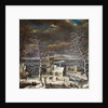 A Village in Winter with Figures on the Ice by Gerard van Edema