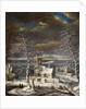 A Village in Winter with Figures on the Ice by Gerard van Edema