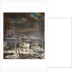 A Village in Winter with Figures on the Ice by Gerard van Edema