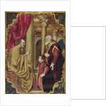 Venetian Senator or Doge presenting his son to his patron saint by Venetian School