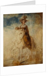 Equestrian portrait of a lady, said to be Lady Elizabeth Foster by Richard Cosway