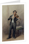 Member of the 6th Duke of Devonshire's orchestra by William Henry Hunt