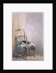 Study of a dog on a chair by William Henry Hunt
