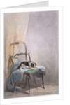 Study of a dog on a chair by William Henry Hunt