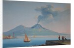 View of Naples Bay with Mount Vesuvius by Neapolitan School