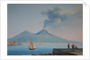 View of Naples Bay with Mount Vesuvius by Neapolitan School