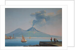 View of Naples Bay with Mount Vesuvius by Neapolitan School