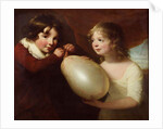 Two children with a pig's bladder by William Tate