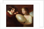 Two children with a pig's bladder by William Tate
