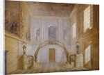 Design for a staircase in the Painted Hall, Chatsworth by Jeffry Wyatville