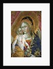 Madonna and child, Francesco di Gentile, XIV century, Piersanti museum, Matelica, Marche, Italy by Anonymous