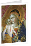 Madonna and child, Francesco di Gentile, XIV century, Piersanti museum, Matelica, Marche, Italy by Anonymous