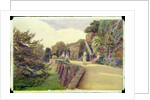 The Terrace at Berkeley Castle, Gloucestershire, 1887 by George Samuel Elgood