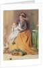 Tick, Tick, Tick - a girl sitting on her mother's lap listening to her gold watch ticking, 1867 by George Elgar Hicks