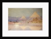 The Pyramids at dusk by Augustus Osborne Lamplough