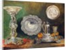 A Still Life of Silver, c.1833 by George Lance