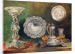 A Still Life of Silver, c.1833 by George Lance