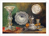 A Still Life of Silver, c.1833 by George Lance
