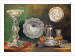 A Still Life of Silver, c.1833 by George Lance